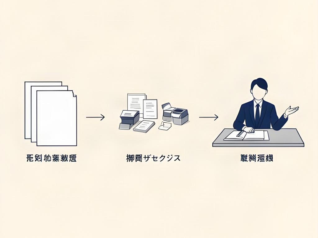 開始前の確認、小規模な試行、結果の振り返りを表す図